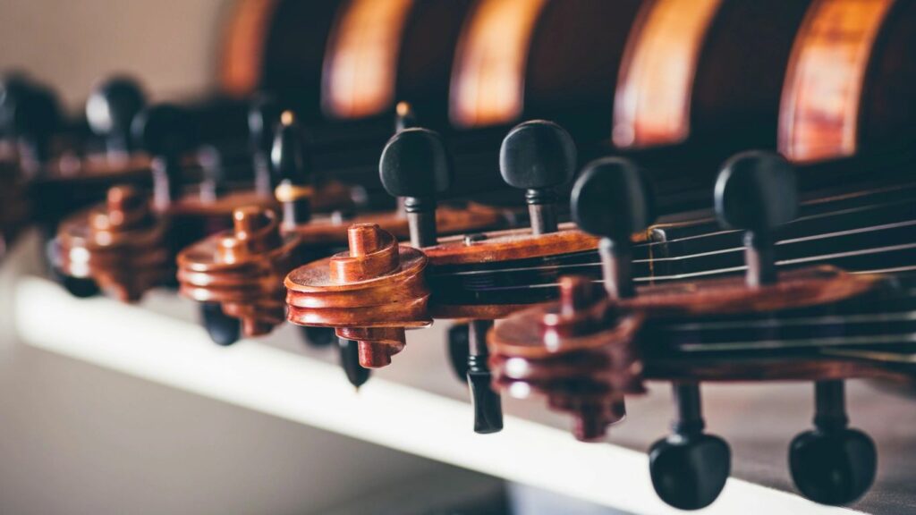 Violins each have individual musical dimension of tone